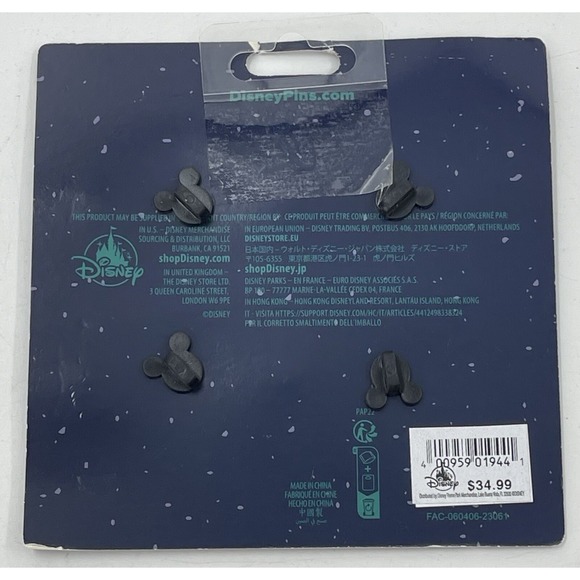 Disney Parks 4 Pin Halloween Starter Set 2023 Mickey Ghouls Vampire Bats Pumpkin - Picture 7 of 8